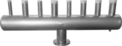 Collettori in acciaio inox  a disegno certIficati per acqua potabile D.M. 174/2004